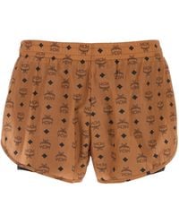 MCM - Printed Nylon Shorts - Lyst