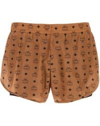 MCM - Printed Nylon Shorts - Lyst