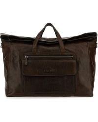 The Bridge - Brown Leather Alberto Wild Travel Bag - Lyst