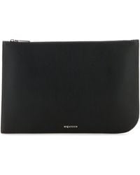 McQueen - Leather Large Sling Pouch - Lyst