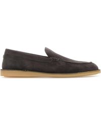 Dolce & Gabbana - Dark Suede New Florio Loafers - Lyst