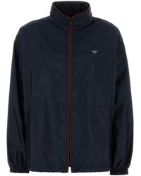 Prada - Giacca a vento in Re-Nylon blu navy - Lyst
