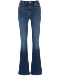 7 For All Mankind - Stretch Denim Bootcut Jeans - Lyst