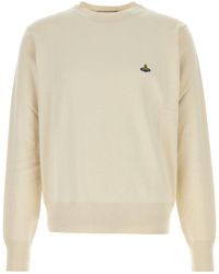 Vivienne Westwood - Ivory Cotton Blend Alex Sweater - Lyst