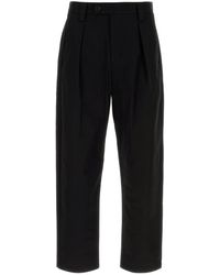 A.P.C. - Pantalone Renato in cotone nero - Lyst