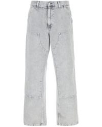 Carhartt - Grey Denim Double Knee Pant - Lyst