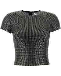 GIUSEPPE DI MORABITO - Embellished Stretch Mesh T-shirt - Lyst
