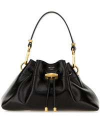 Jimmy Choo - Black Leather Small Cinch Handbag - Lyst