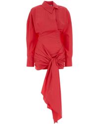 The Attico - Coral Poplin Shirt Dress - Lyst