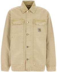 Carhartt - Beige Denim Og Arctic Jacket - Lyst