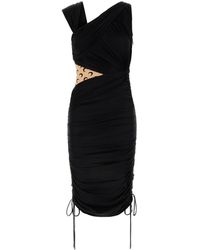 Marine Serre - DRAPED JERSEY DRAPED DRESS - Lyst