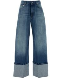 Givenchy - Denim Wide-leg Jeans - Lyst