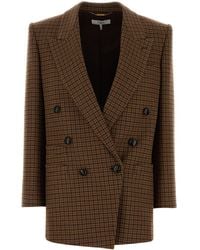 Chloé - Embroidered Wool Blend Blazer - Lyst