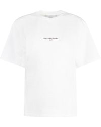 Stella McCartney T-shirt con logo - Bianco