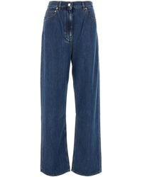 Valentino Garavani - Jeans dalla gamba ampia in denim - Lyst