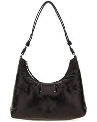 Maison Margiela - Black Leather Small Glam Slam Shoulder Bag - Lyst