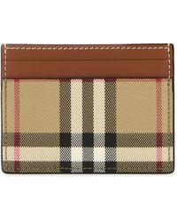 Burberry - Printed Canvas Cardholder - Lyst