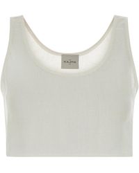 LeKasha - White Linen Crop-top - Lyst