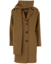 MICHAEL Michael Kors - Camel Wool Blend Coat - Lyst