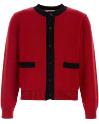 Ernest W. Baker - Red Wool Cardigan - Lyst