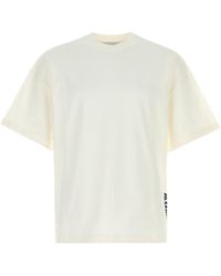 Jil Sander - White Cotton T-shirt - Lyst