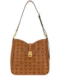 MCM - Printed Canvas Tracy Shopping Bag - Lyst