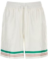 CASABLANCA - Bermuda in raso bianco - Lyst