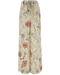 McQueen - Printed Crepe Pyjamas Pant - Lyst