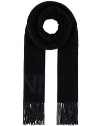 スカーフ Ganni Scarf With Ruffle Ganni Check Mix Woven Scarf - Racing Red – Sloane Boutique