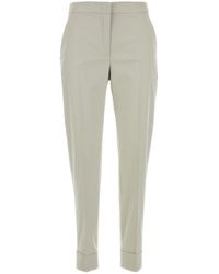 PT Torino - Grey Stretch Cotton Blend Pant - Lyst