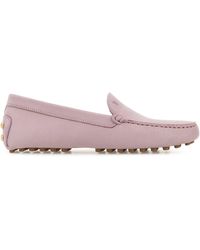 Tod's - Antiqued Suede Loafers - Lyst