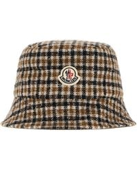 Moncler - Cappello da pescatore reversibile in misto lana ricamata - Lyst