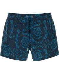 Versace - Printed Polyester Swimming Shorts - Lyst