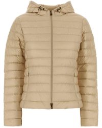 Moncler - Sand Nylon Igelhood Down Jacket - Lyst