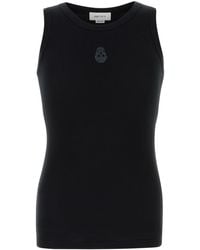 McQueen - Cotton Tank Top-Uomo - Lyst