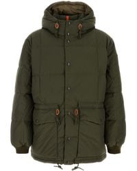 Polo Ralph Lauren - Piumino in misto cotone verde oliva - Lyst