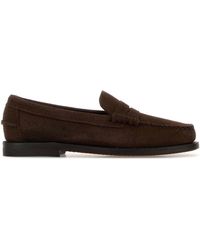 Sebago - Dark Brown Dan Suede Loafers - Lyst