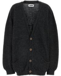 Magliano - Charcoal Wool Cardigan - Lyst