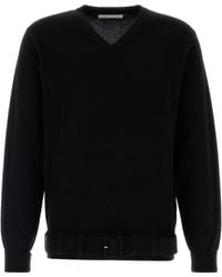 Random Identities - Black Wool Blend Sweater - Lyst