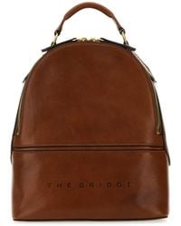 The Bridge - Brown Leather Daphne Backpack - Lyst