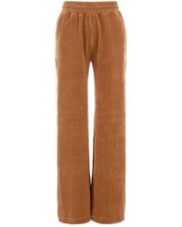 Chloé - Peach Velvet joggers - Lyst