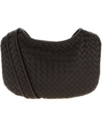 Bottega Veneta - Borsa a tracolla Veneto piccola in pelle testa di moro - Lyst