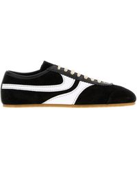 Dries Van Noten - Two-Tone Leather And Suede Sneakers - Lyst