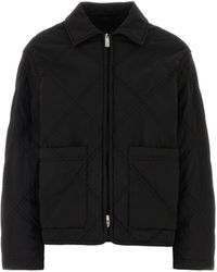 Herno - Black Stretch Nylon Jacket - Lyst