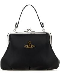 Vivienne Westwood - Black Synthetic Leather Granny Handbag - Lyst