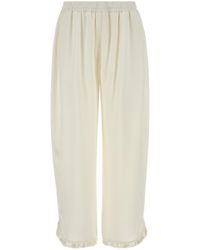 Stella McCartney - White Satin Pyjamas Pant - Lyst