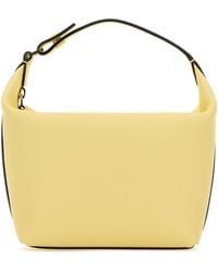 Valextra - Pastel Yellow Leather Mochi Handbag - Lyst