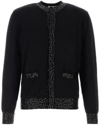 Ernest W. Baker - Black Wool Cardigan - Lyst