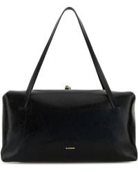 Jil Sander - Black Leather Medium Goji Pillow Shoulder Bag - Lyst