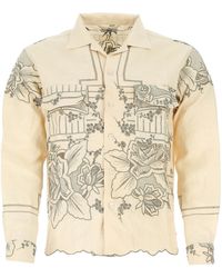 Hand-embroidered Desert One-of-a-Kind Button Down Shirt Sale